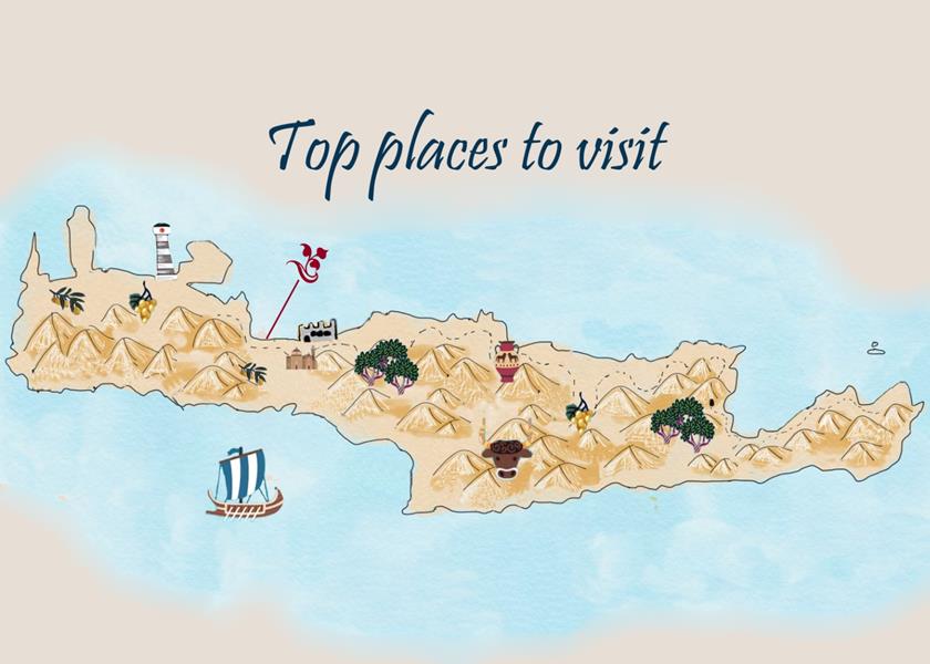 Top places to visit / Top Orte zu besuchen / Αξιοθέατα